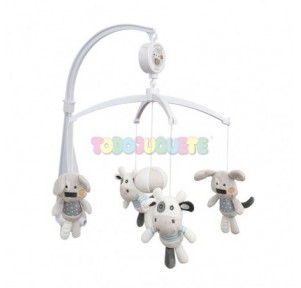 Carrusel musical Dog grey/blue Olmitos