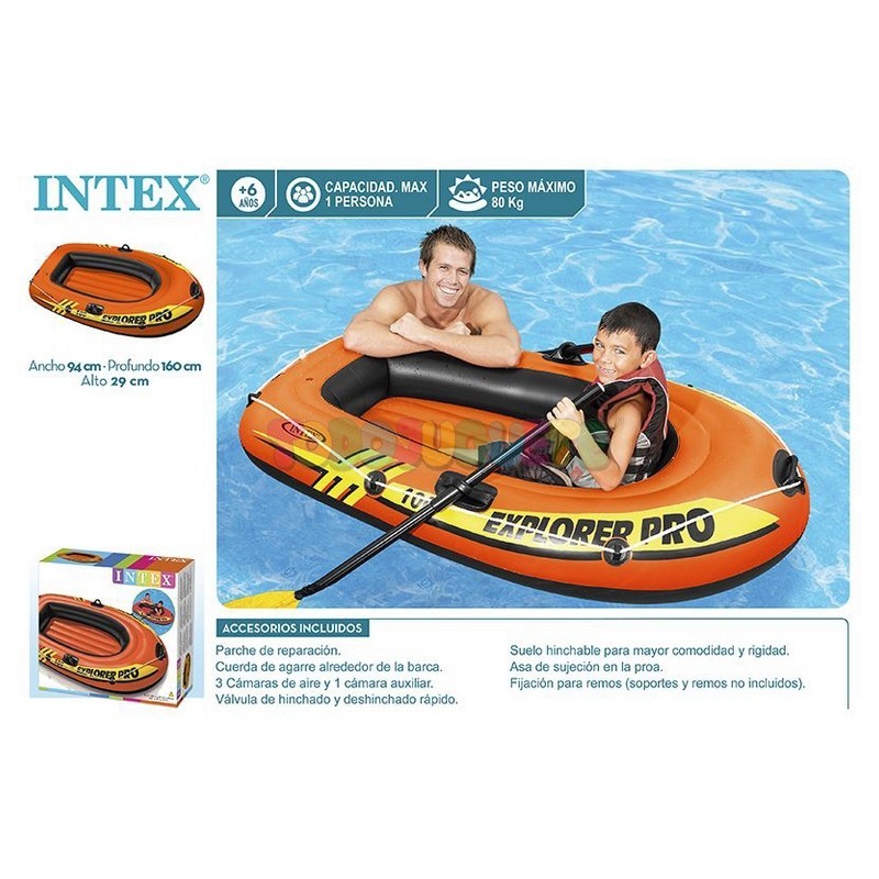 Comprar Barca Hinchable Explorer Pro 50 137X85X23 cm de INTEX- Kidylusion