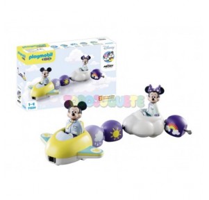 1, 2, 3 Mickey y Minnie Tren Nube Playmobil