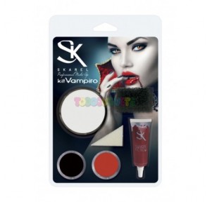 Kit Disfraz Maquillaje Facial Adulto Vampiro