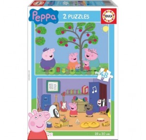 Puzzle 2x48 Peppa Pig