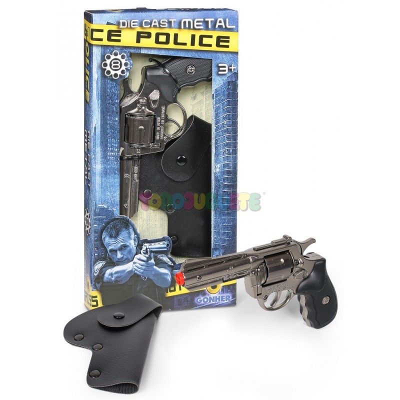 Comprar Pistola Policía 8 Tiros + Cartuchera Armas y Escudos online