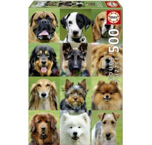 Puzzle 500 Collage de perros