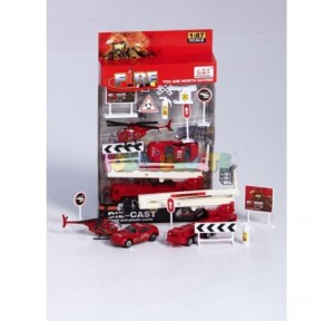 Set de bomberos 10 piezas 1:87 Modelos surtidos
