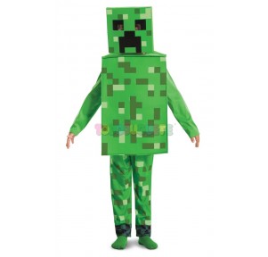 Disfraz Minecraft Creeper Lujo 7-8 años