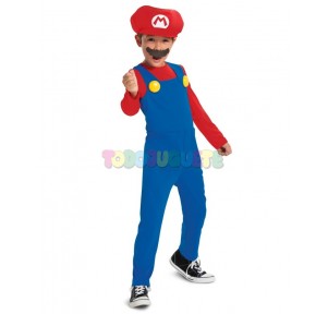 Disfraz Nintendo Super Mario Lujo 7-8 años