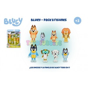 Bluey Pack 8 Figuras