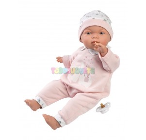 Muñeca Joelle Elefante Rosa 38cm