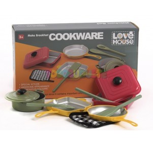 Set Menaje Cocina 10 piezas Love House Cookware