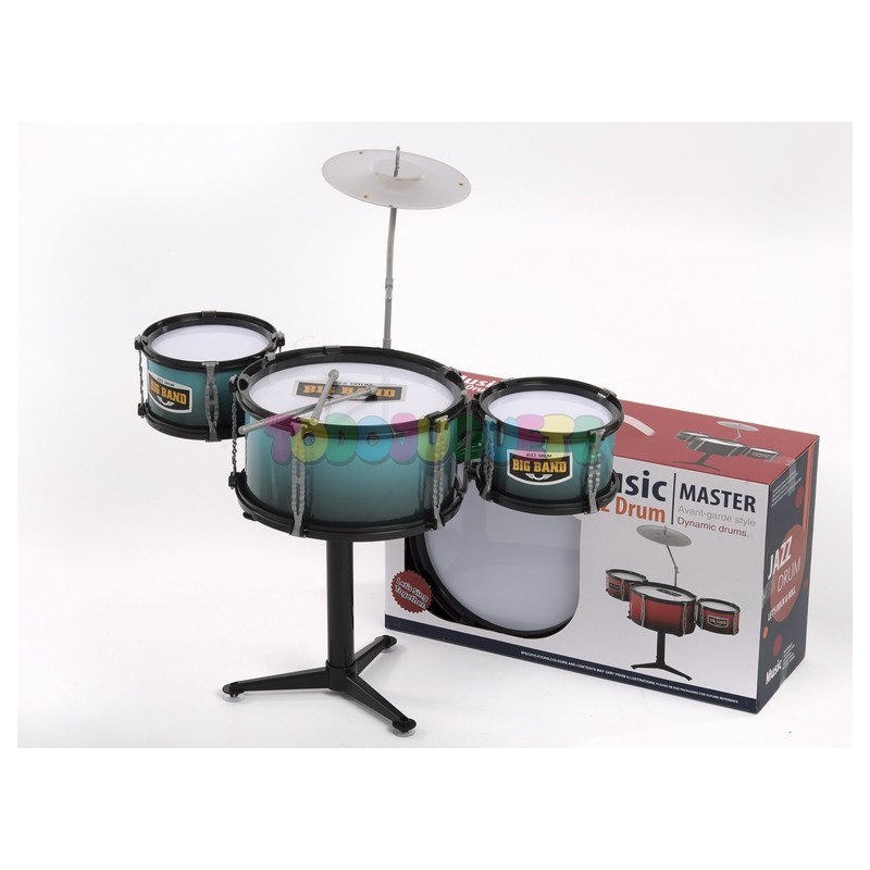 Comprar Batería Musical 3 tambores 1 platillo Turquesa Instrumentos