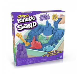 Kinetic Sand Box Set Azul