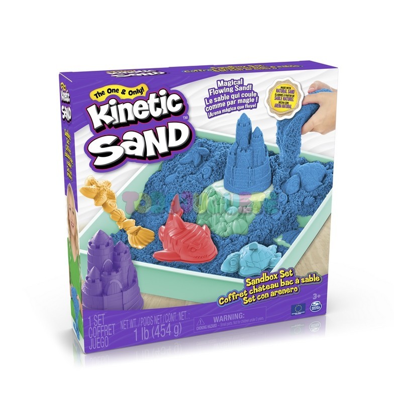 Arena mágica Kinetic Sand Set aplasta y crea