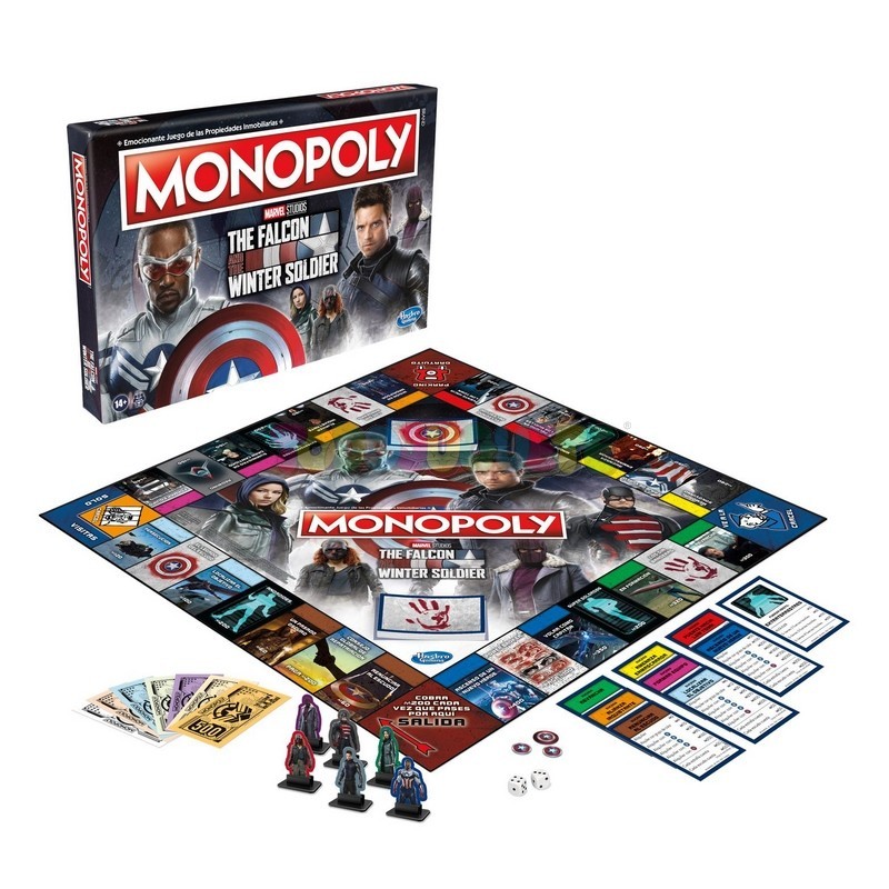 Juego Monopoly Falcon And Winter Soldier Marvel