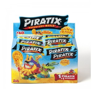 Piratix Golden Treasure Sobre 1 Figura