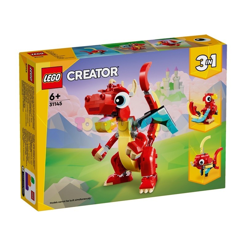 Lego Creator Dragón Rojo