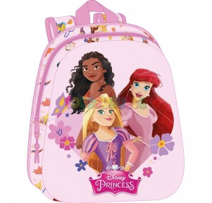 Mochila Infantil 3D Princesas Disney