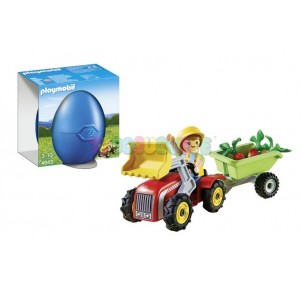 Niño con Tractor Playmobil