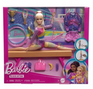 Muñeca Barbie Tú Puedes Ser Gimnasta Rubia Juego
