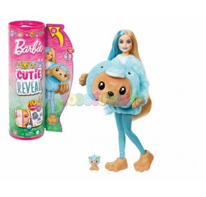 Muñeca Barbie Color Reveal Disfraz Osito Delfín
