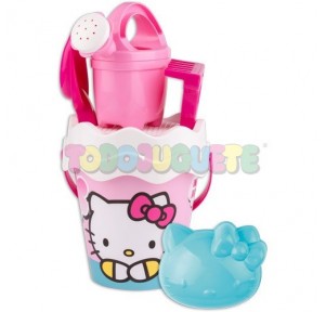 Cubo Playa Hello Kitty Arcoíris con accesorios