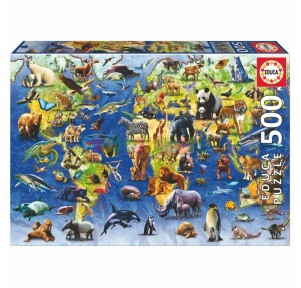 Puzzle 500 Especies en Peligro de Extinción