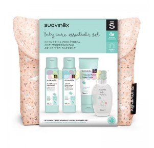 Neceser mini-set essentials rosa Suavinex