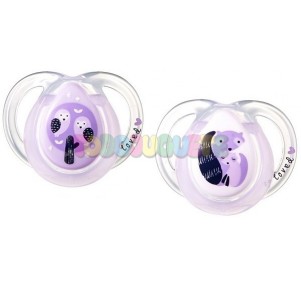 Pack 2 chupetes Night time 0-6 Tommee Tippee