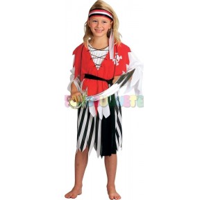 Disfraz pirata falda 7-10 años