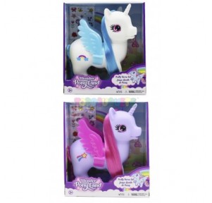 Unicornio con pegatinas Wonder Pony Land 2 Surtido