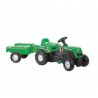 Tractor a Pedales Verde Ranchero con Remolque