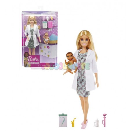 Comprar Muneca Barbie Doctora Con Bebe Muneca maniqui online