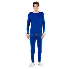 Bodywear Acc. Disfraz TShirt +Pants Azul Adulto S