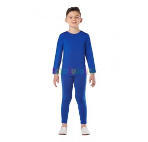 Bodywear Acc. Disfraz TShirt +Pants Azul 5-6 años