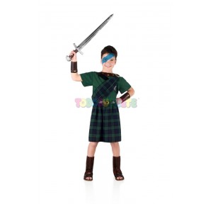 Disfraz Escocés Highlander Braveheart 3-4 años