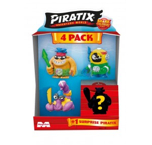 Piratix Shark Treasure Pack 4 Figuras