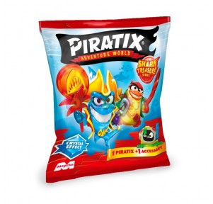 Piratix Shark Treasure Sobre 1 Figura