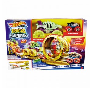 Hot Wheels Monster Trucks Pista Race And Chase