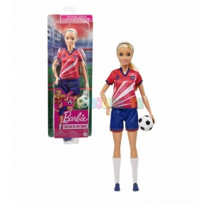 Barbie Profesiones Futbolista Camiseta Roja