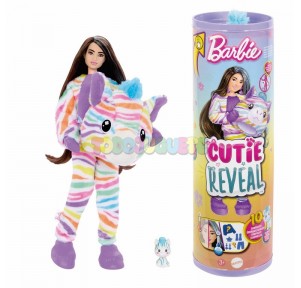 Barbie Cutie Reveal Sueños Colores Cebra