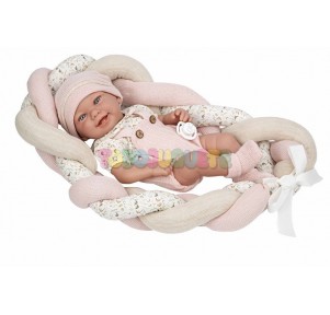 Muñeco Elegance Zoe 42cm Cojín Trenzado