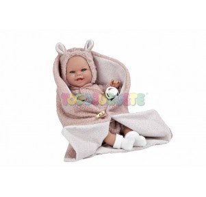 Muñeco Elegance Babyto peso real 35cm Orejitas