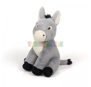 Peluche Burro Sentado 32 cm Gris