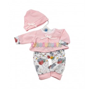 L´Atelier Pijama Punto Rosa y Ratitas 38-40