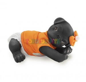 Anireal Perro Pug Negro 35cm