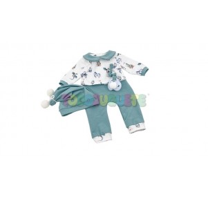 L´Atelier Pijama Punto Verde 48-50