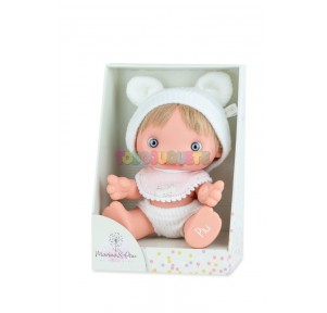 Muñeca Piu 25cm Bebé Rosa Estuche