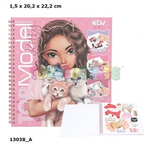 Top Model Crea tu libro de colorear Kitty