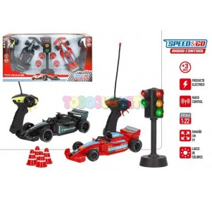 Set 2 Coches Radio Control 1:22 Racer Semáforo