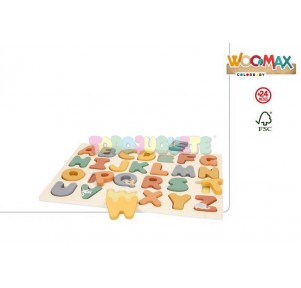 Puzzle Alfabeto Madera Woomax