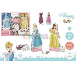 Disney Juego vestidos madera Princesas Woomax